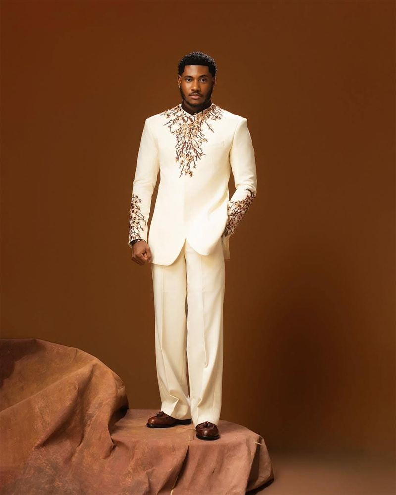 Arabic Formal Wear Men - White Arab Men Suit Set 2