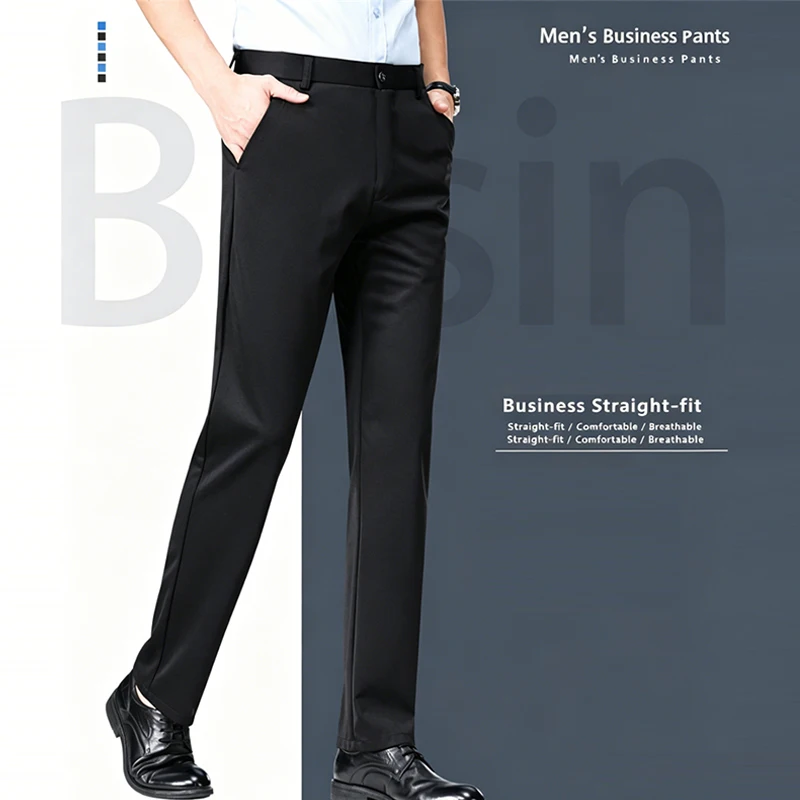 Men'S Formal Attire - Mens Office Formal Straight Fit Business