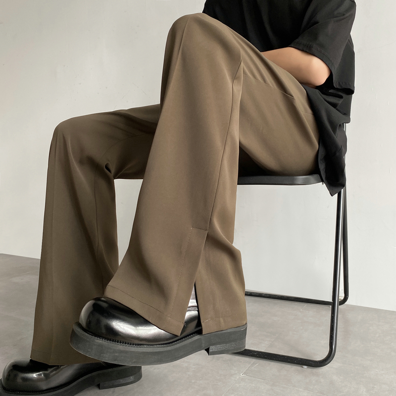 Men Formal Wear Brown - Brown Black Suit Pants Men Fashion