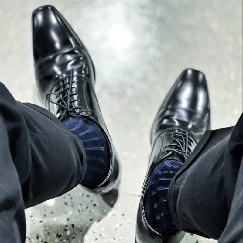 Men'S Formal Wear Rental - Men Striped Socks Man Ultra Thin