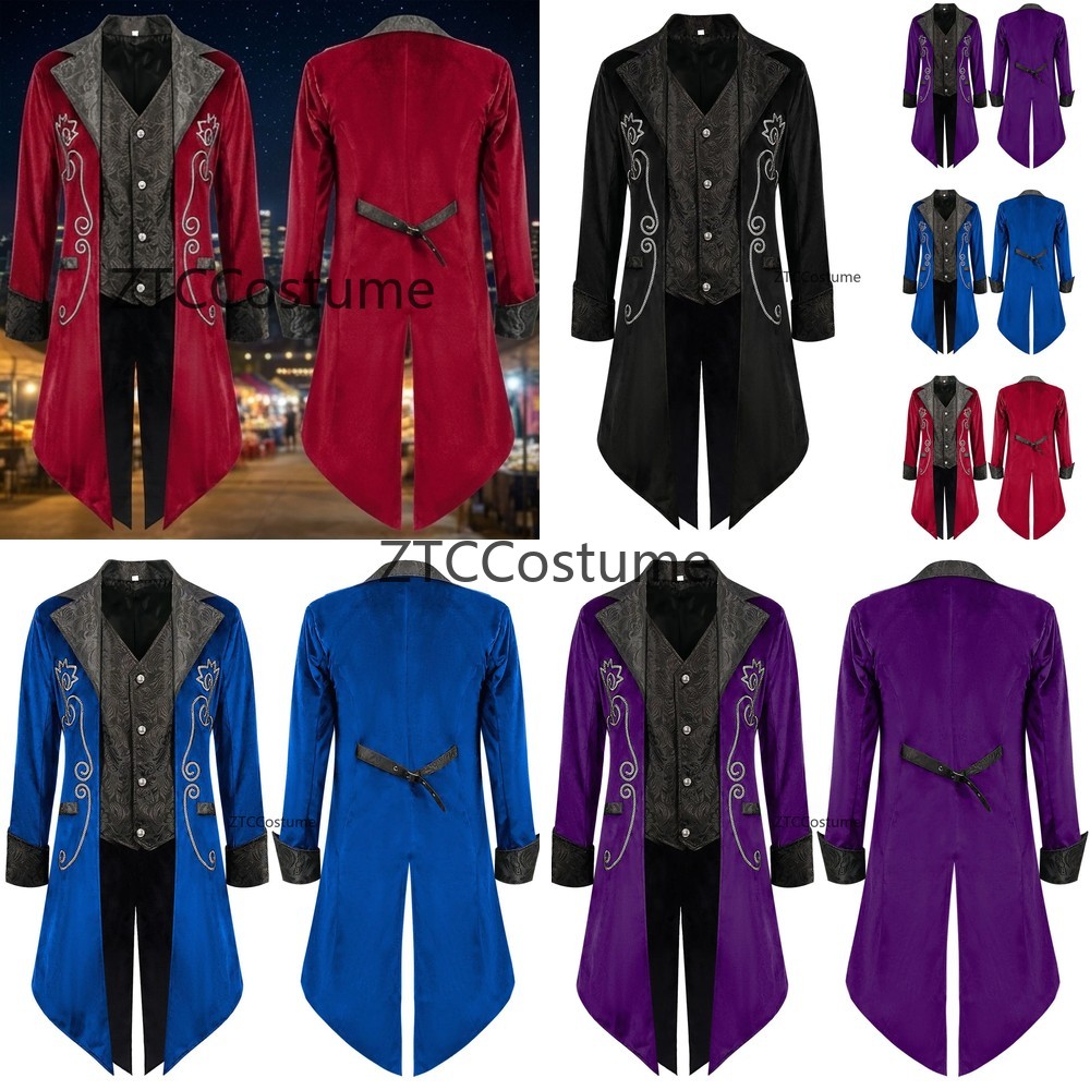 Victorian Men'S Formal Wear - Steampunk Victorian Tailcoat Medieval Cosplay Costume