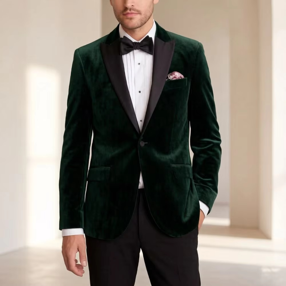 Velvet Formal Suit for Men Sli - Men'S Formal Wear For Reception review and price
