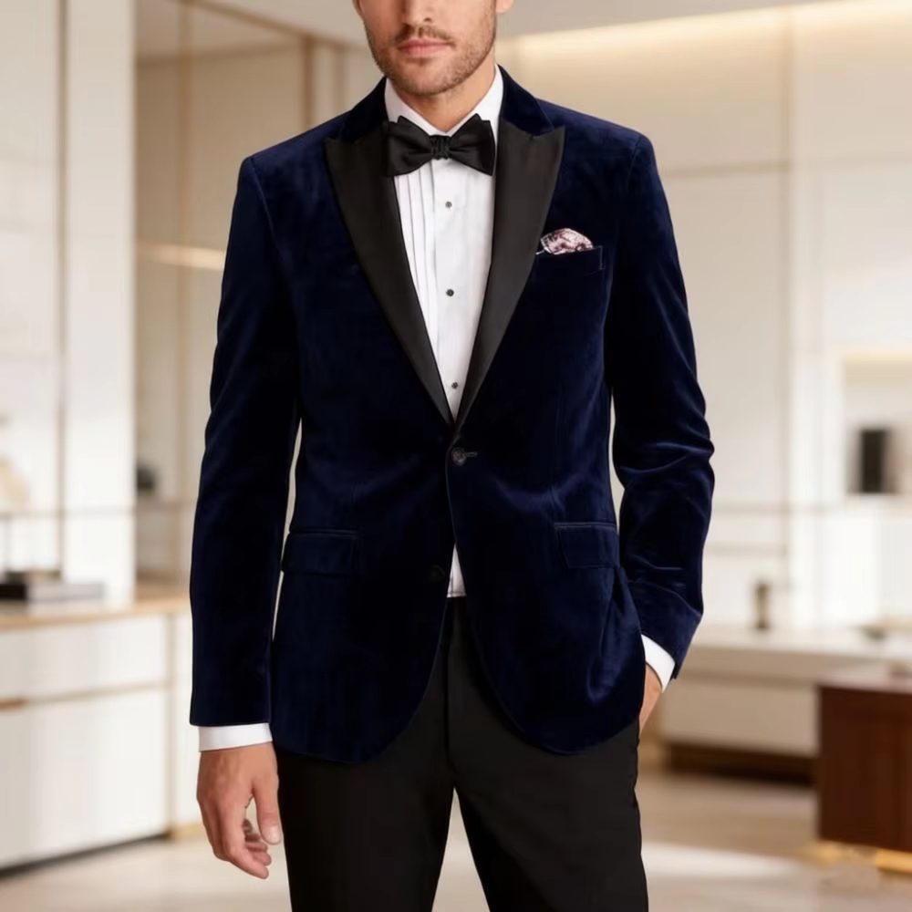 Velvet Formal Suit for Men Sli - Men'S Formal Wear For Reception review and price