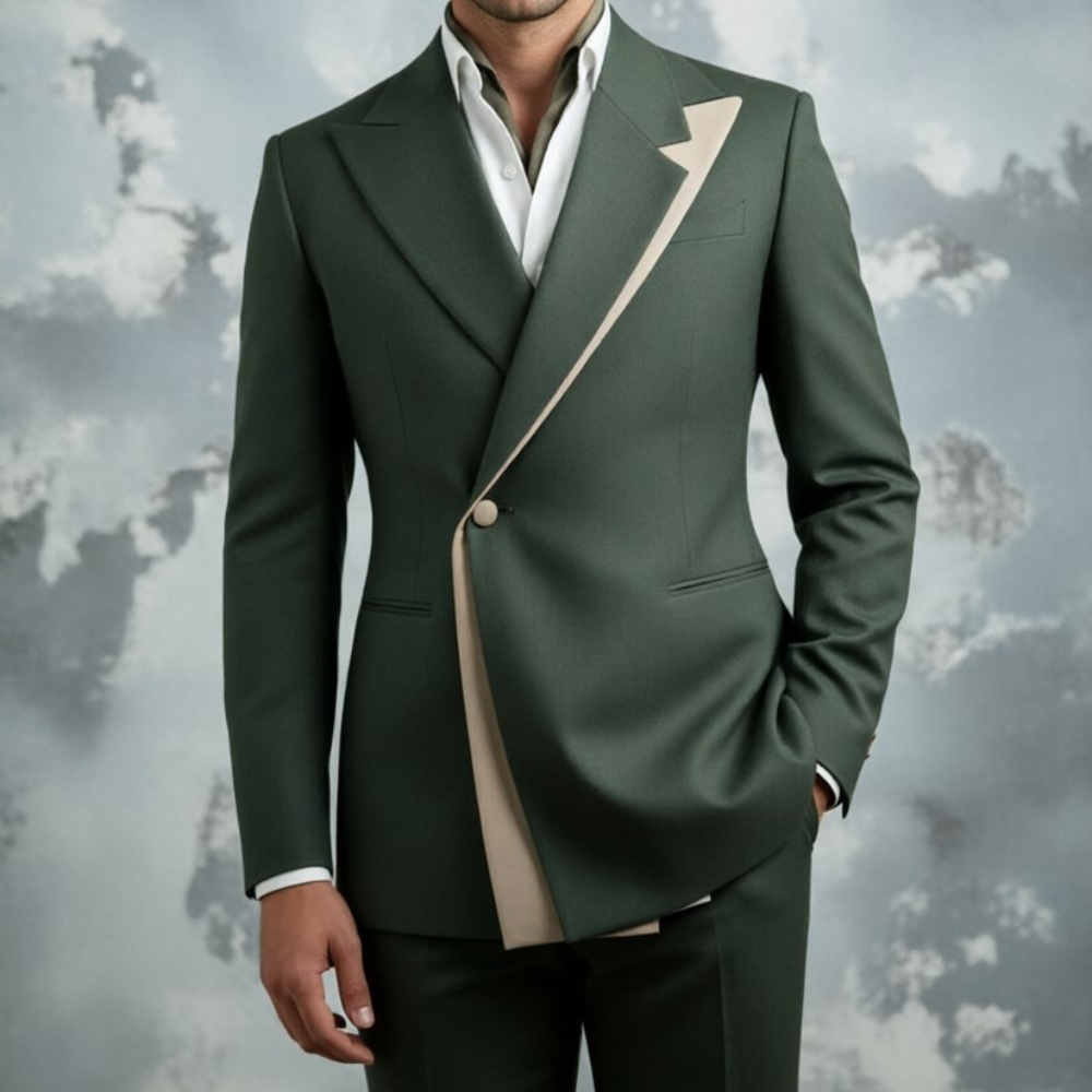 Slim Fit Men Wedding Suits Ele - Men Formal Wear Red review and price