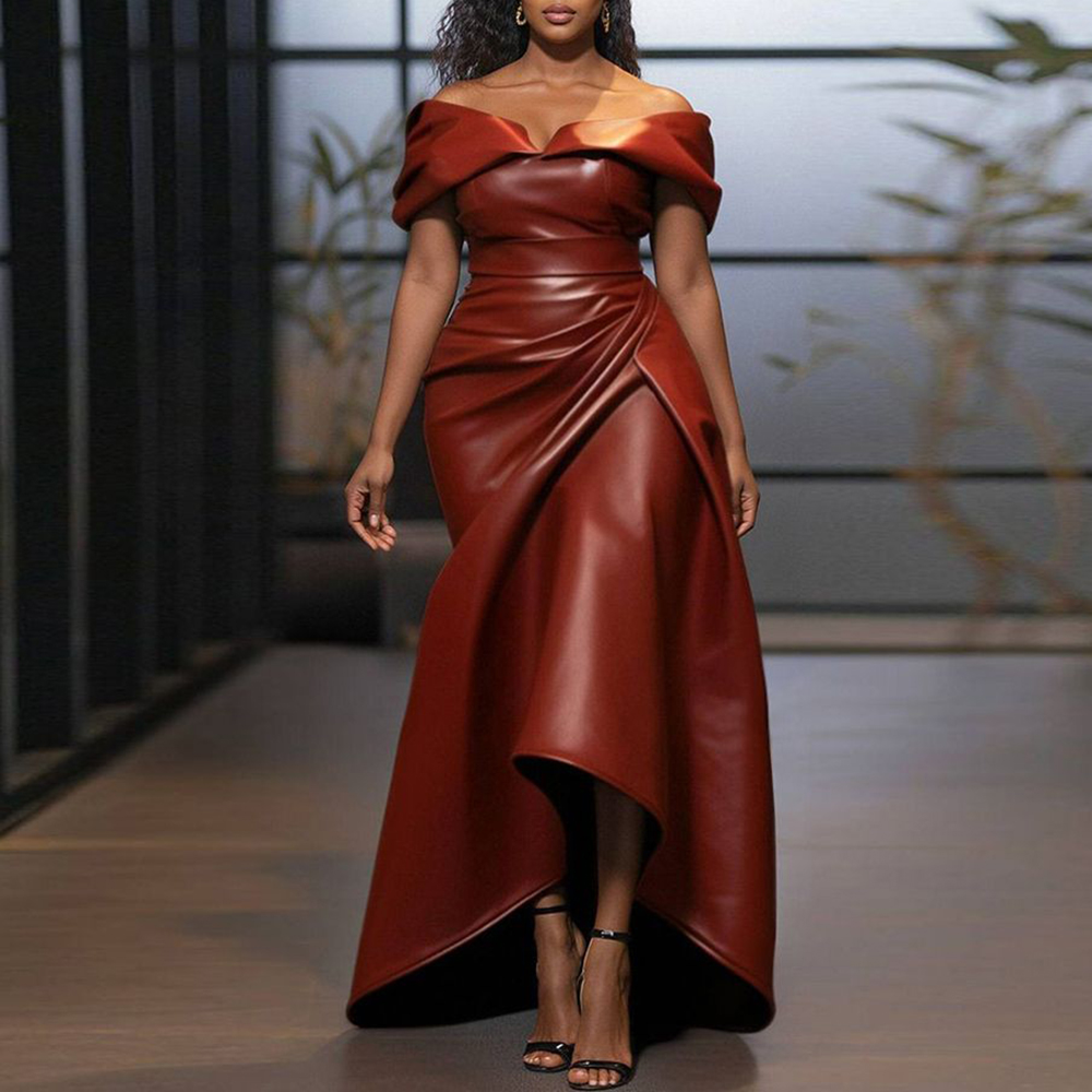 Women Faux Leather Off Shoulde - Men'S Formal Wear For Wedding Guest review and price