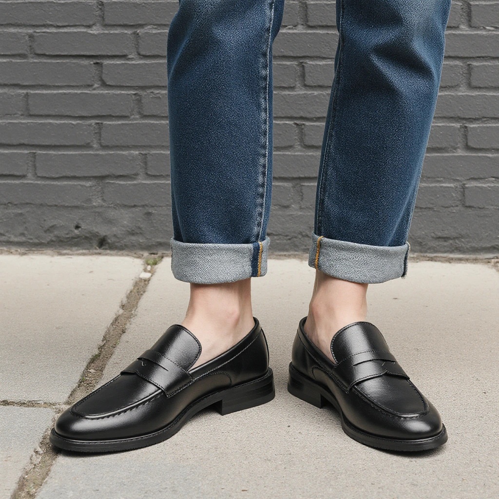 Men's Black Penny Loafers Clas - Men'S Formal Attire review and price