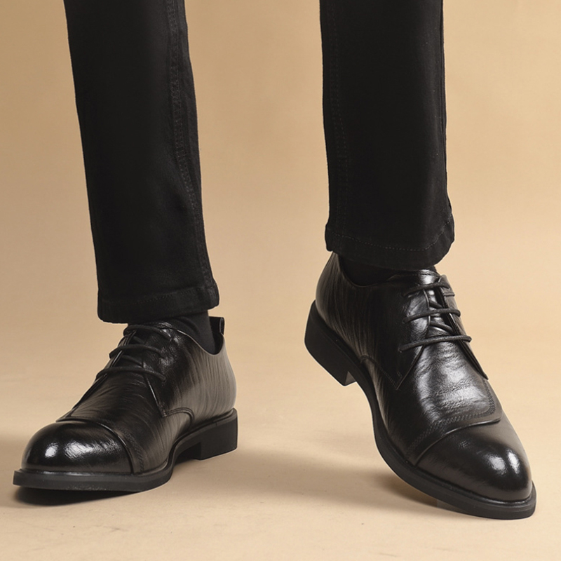 Leather Oxford Shoes With Meta - Men'S Formal Party Wear Shoes review and price