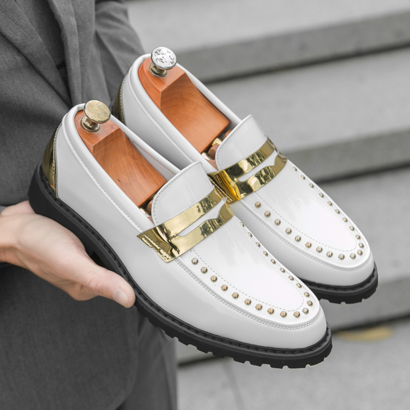 Men Fashionable Loafers PU Thi - Men'S Formal Party Wear Shoes review and price