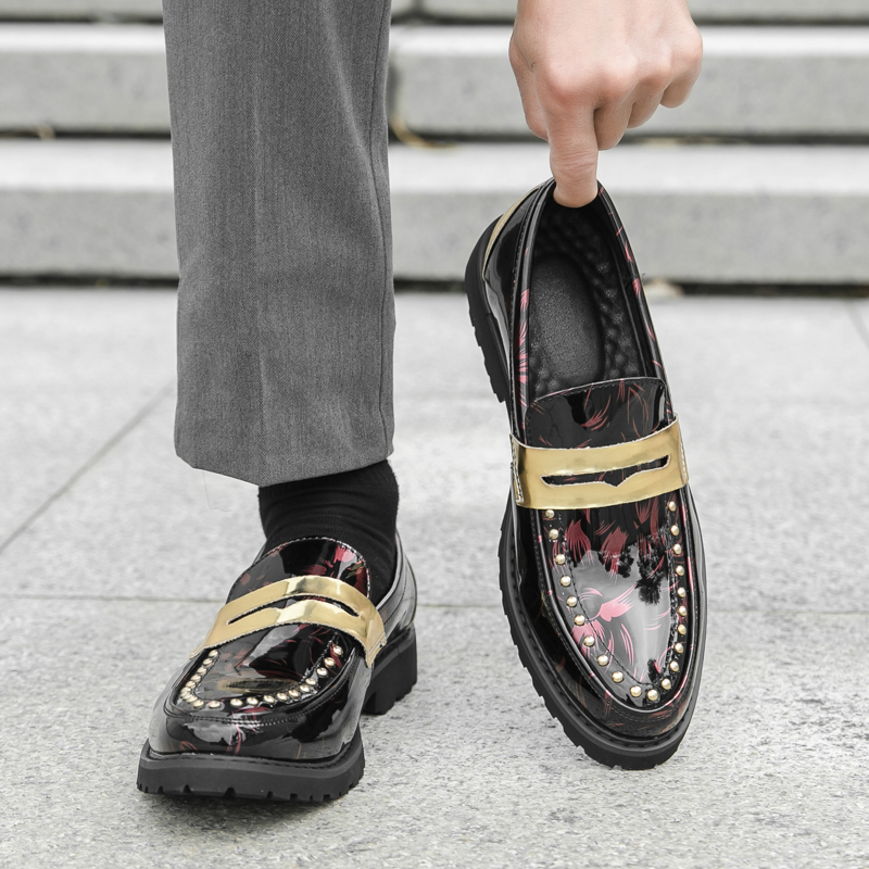 Men Fashionable Loafers PU Thi - Men'S Formal Party Wear Shoes review and price
