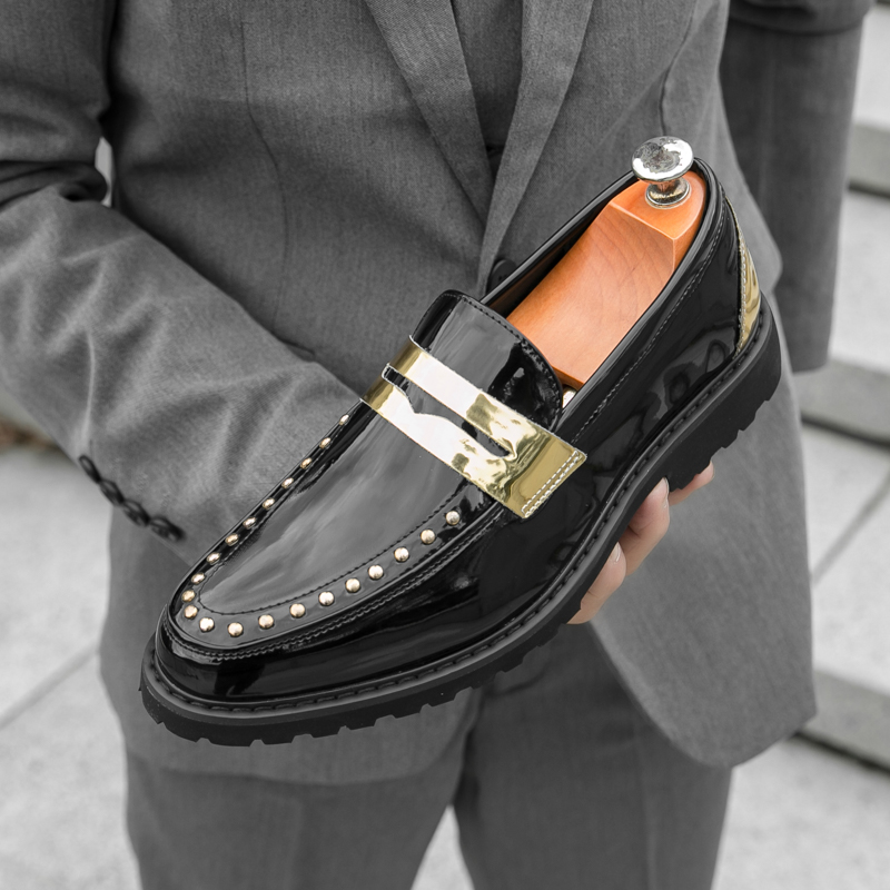 Men Fashionable Loafers PU Thi - Men'S Formal Party Wear Shoes review and price