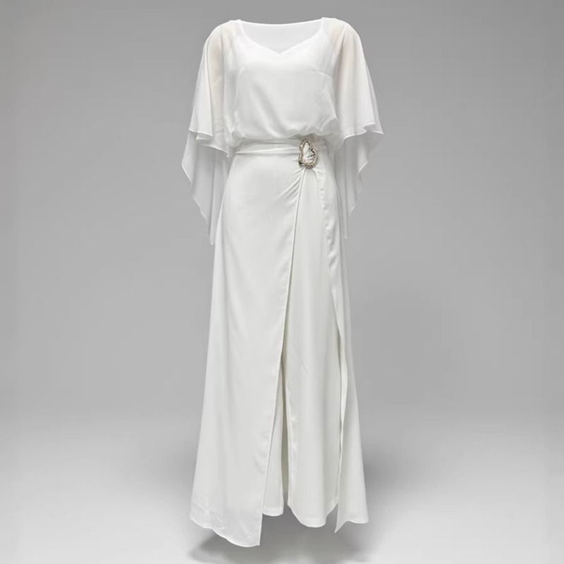 2026 New Women White Chiffon J - Men'S Formal Wear For Wedding Guest review and price