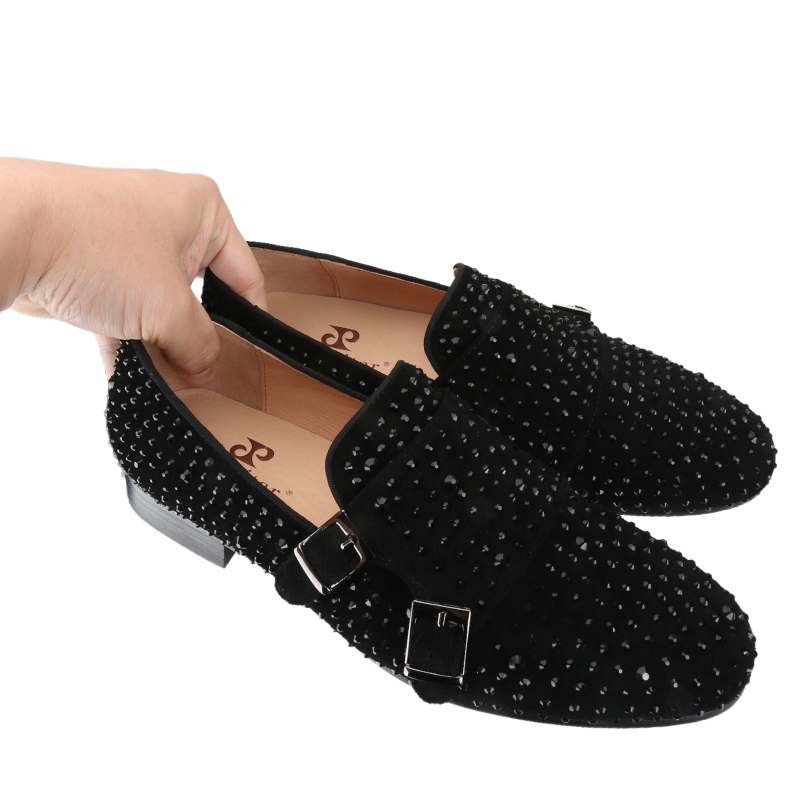 Piergitar New Black Suede Men  - Men'S Formal Party Wear Shoes review and price