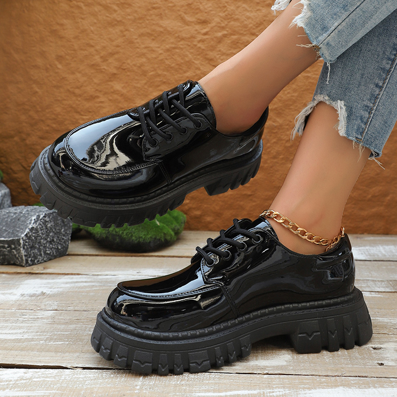 Chunky Platform Oxford Shoes f - Patent Leather Oxford review and price