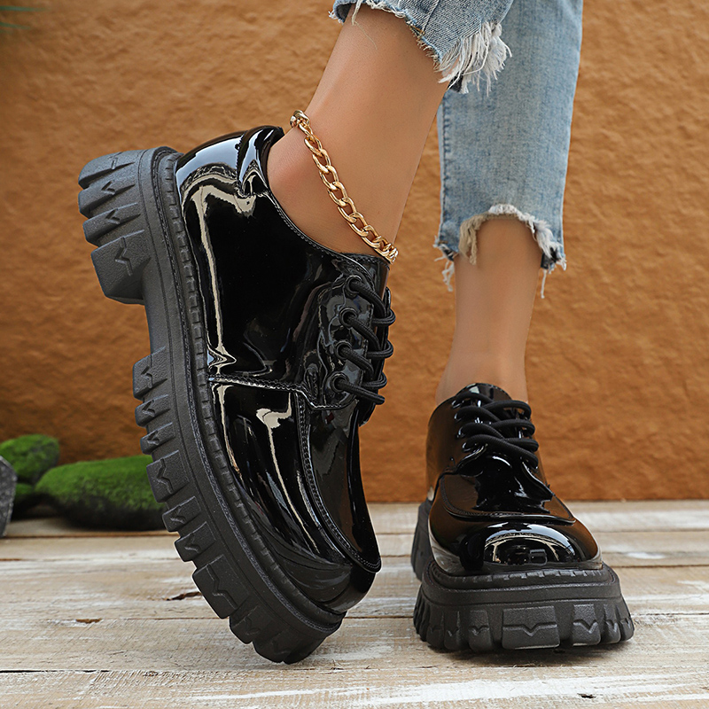 Chunky Platform Oxford Shoes f - Patent Leather Oxford review and price