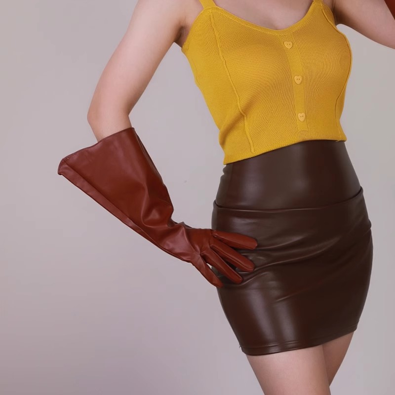 Women's Fashion PU Leather  Wi - Formal Glove Leather review and price