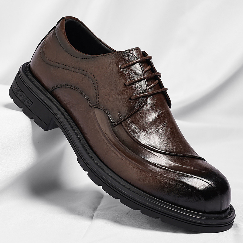 Brown Burnished Genuine Leathe - Men'S Formal Party Wear Shoes review and price