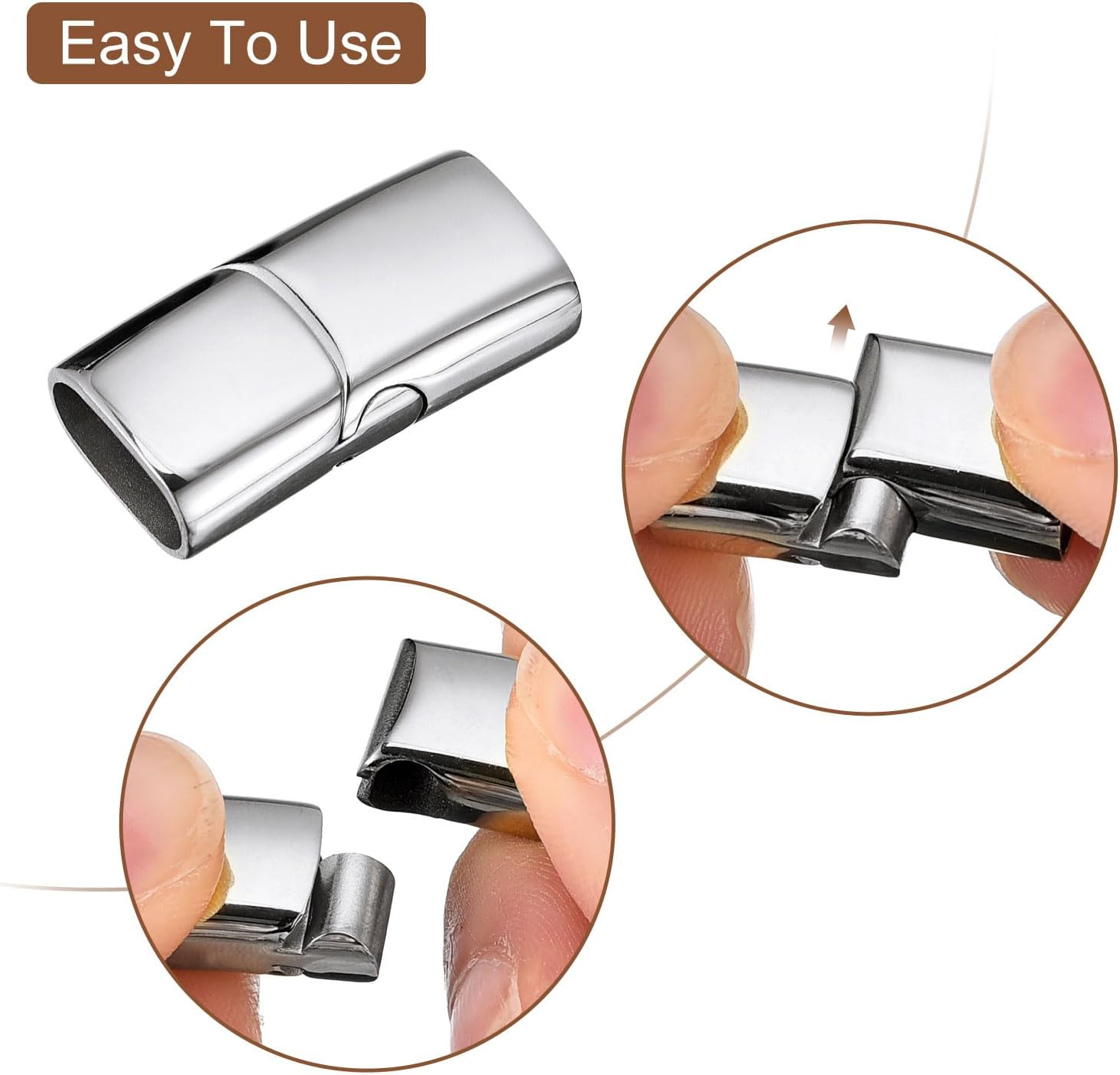 Stainless Steel Magnetic Clasp - Patent Leather Oxford review and price