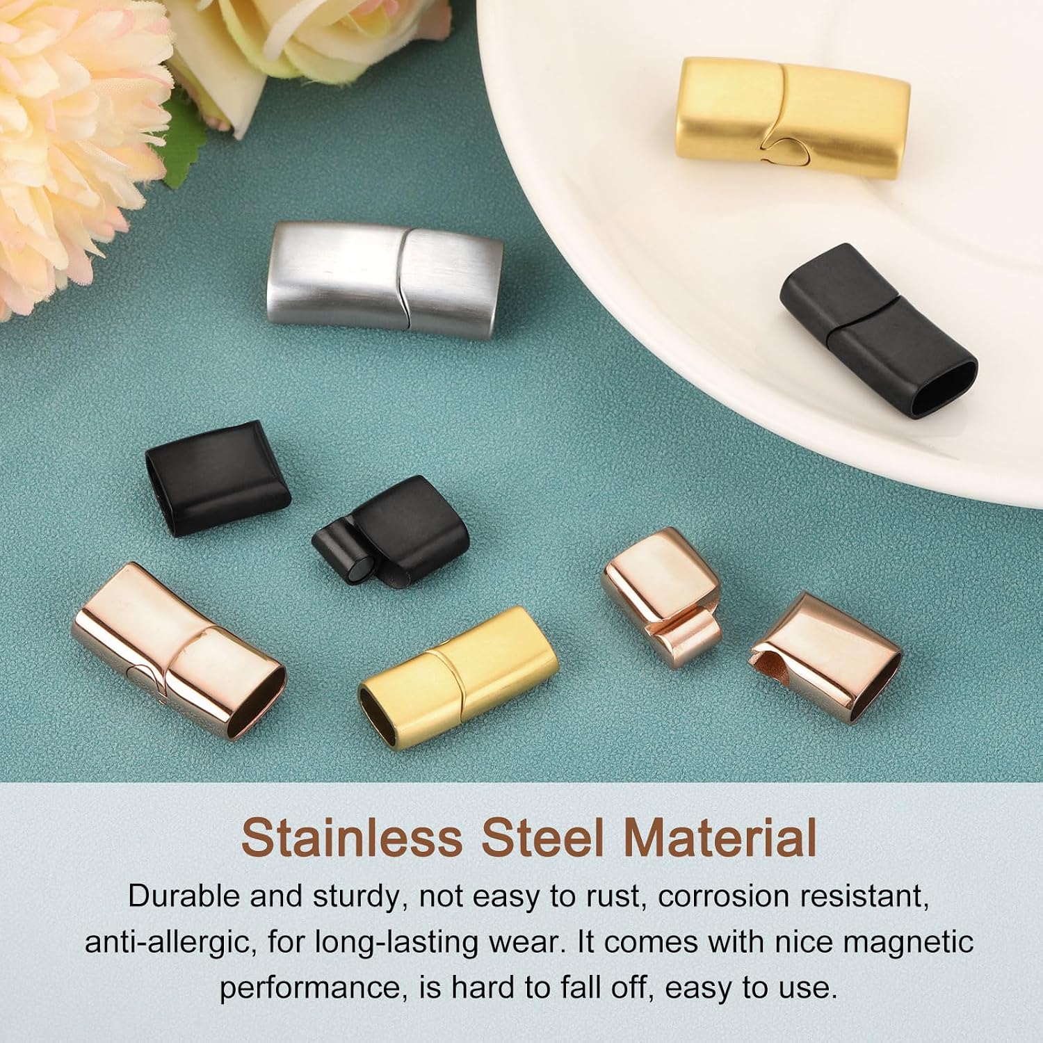 Stainless Steel Magnetic Clasp - Patent Leather Oxford review and price