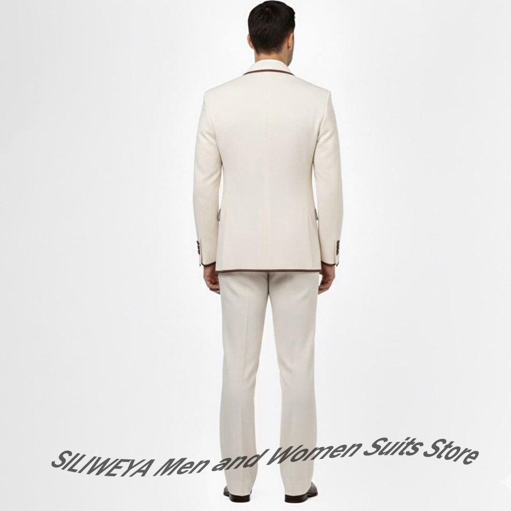 Stylish Men's Double-Breasted  - Men Formal Wear Brown review and price