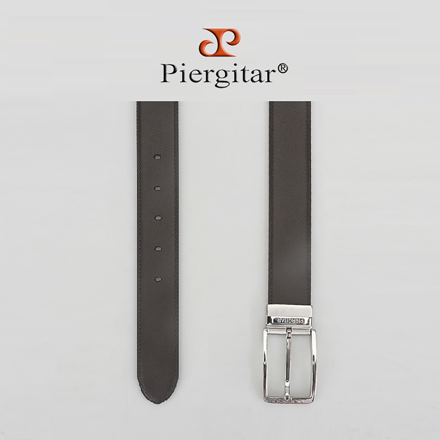 Piergitar Dark Brown Lychee Pa - Men Formal Wear Brown review and price