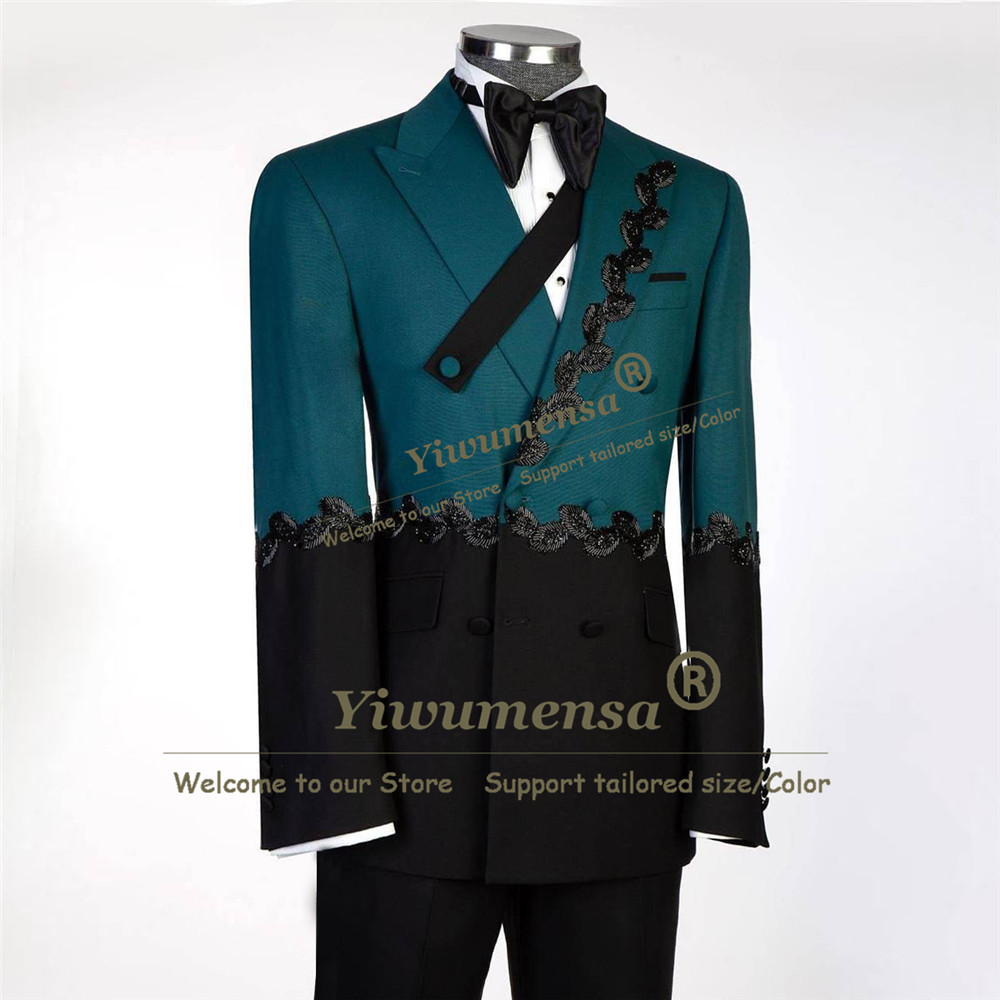 Unique Design Suits Men Splice - Men Formal Wear Design review and price
