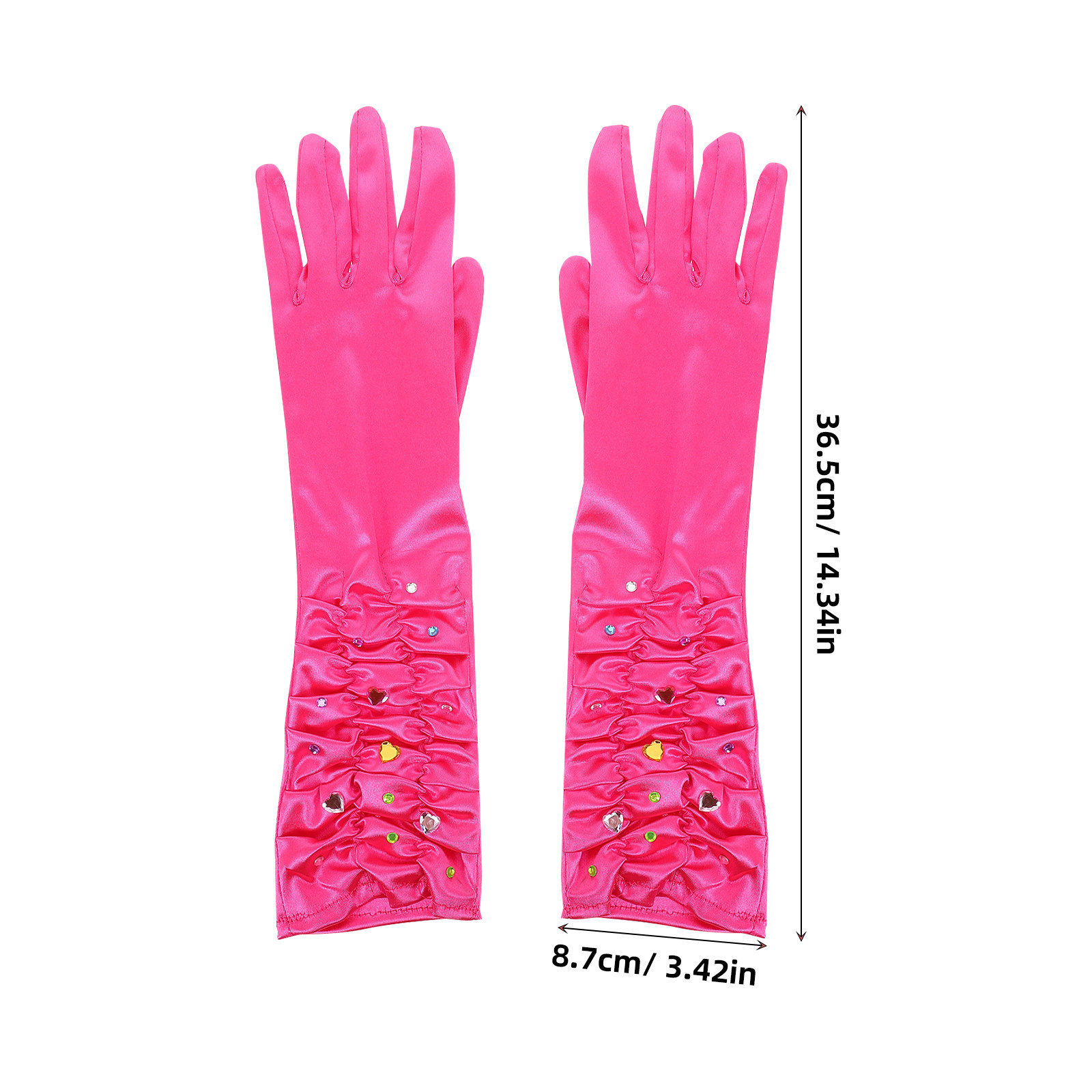1Set Sparkly Princess Gloves K - Formal Glove Leather review and price
