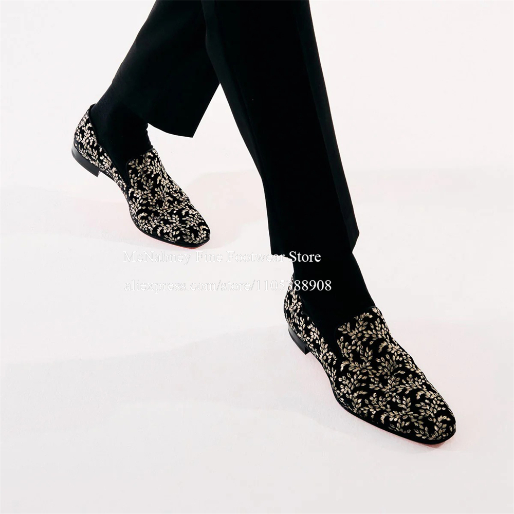 Black Silk Velvet Slip On Loaf - Men'S Formal Party Wear Shoes review and price