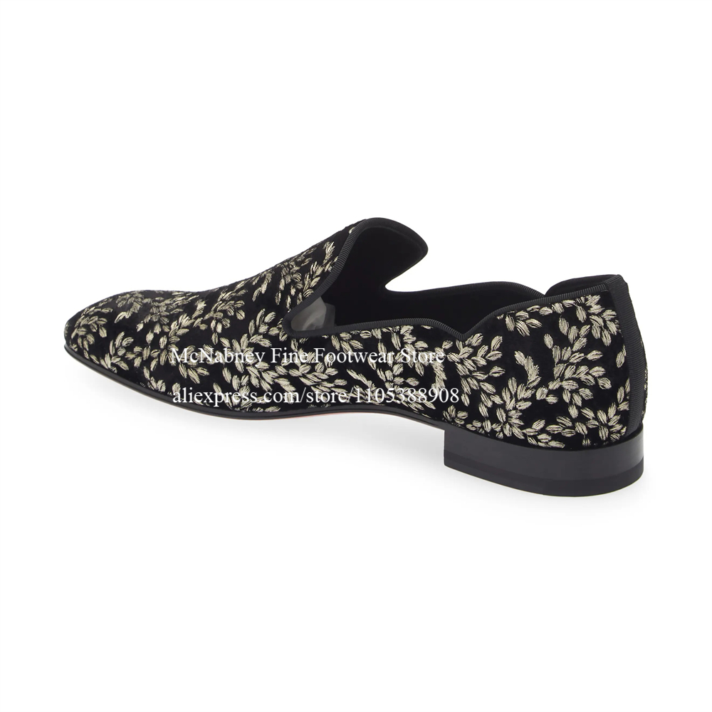 Black Silk Velvet Slip On Loaf - Men'S Formal Party Wear Shoes review and price