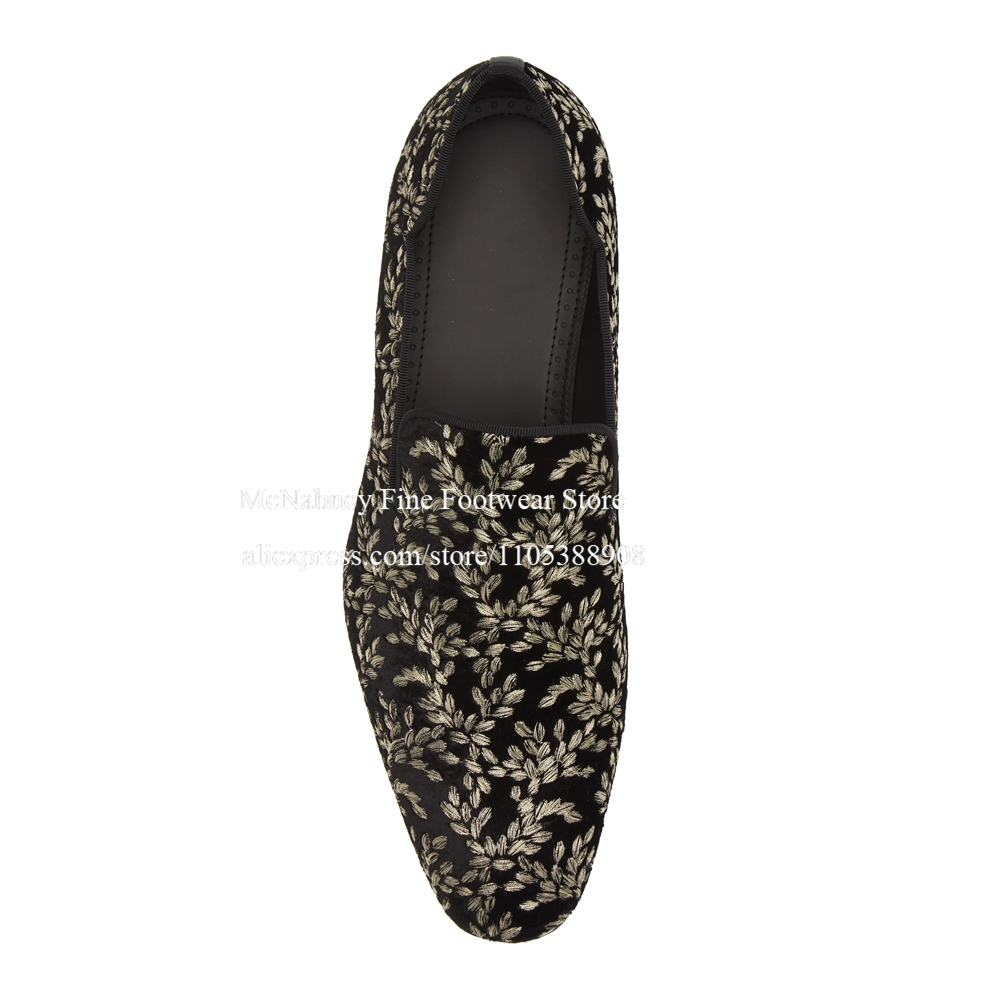 Black Silk Velvet Slip On Loaf - Men'S Formal Party Wear Shoes review and price