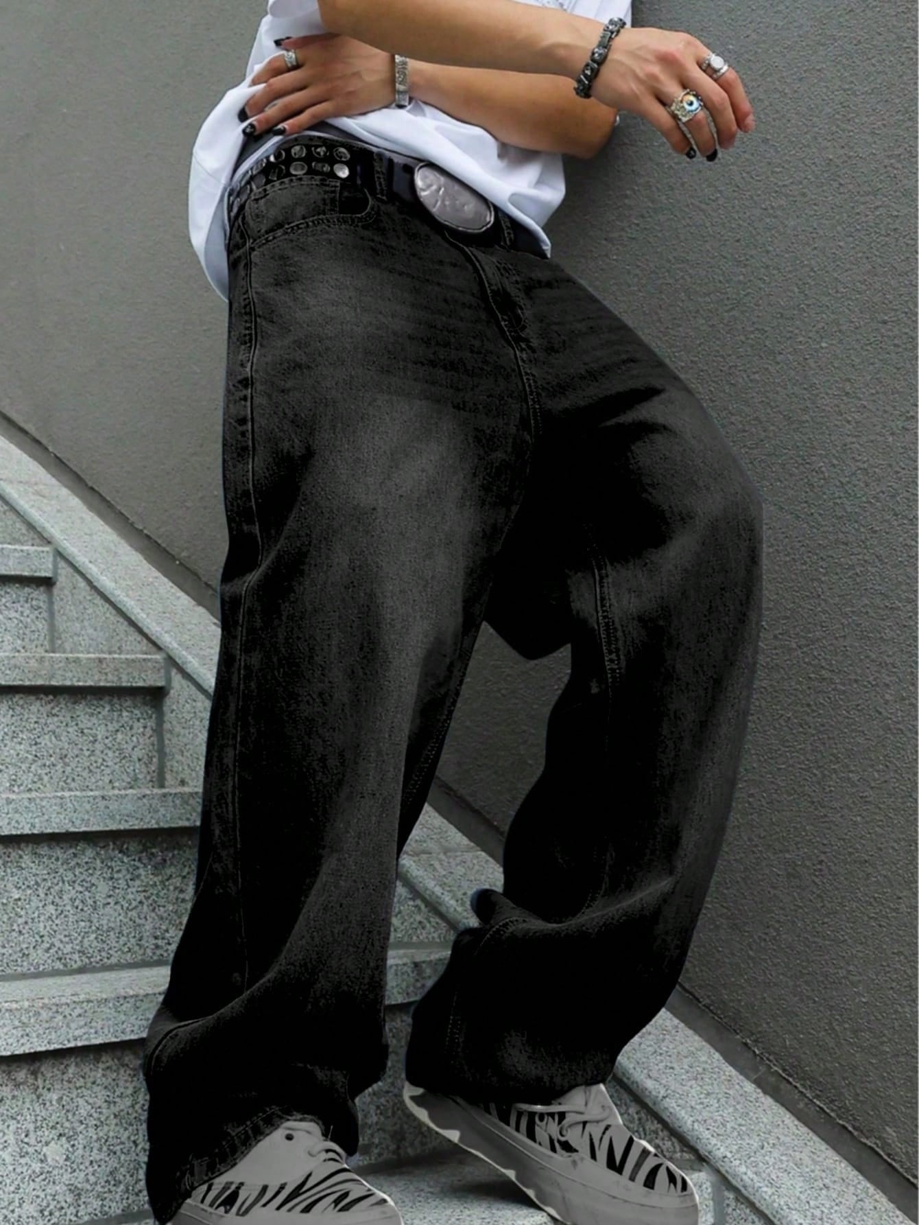 Men'S Straight-Leg Loose Jeans - Men Formal Wear Design review and price