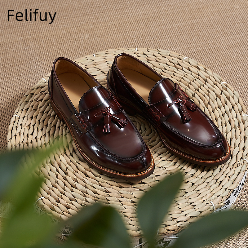 New Brown Men Flat Loafers Cow - Men Formal Wear Brown review and price