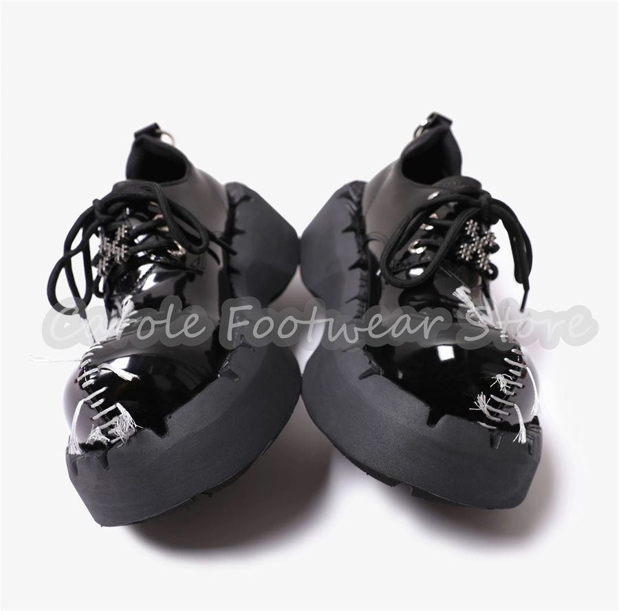Male Chunky Bottom Heigh Incre - Patent Leather Oxford review and price