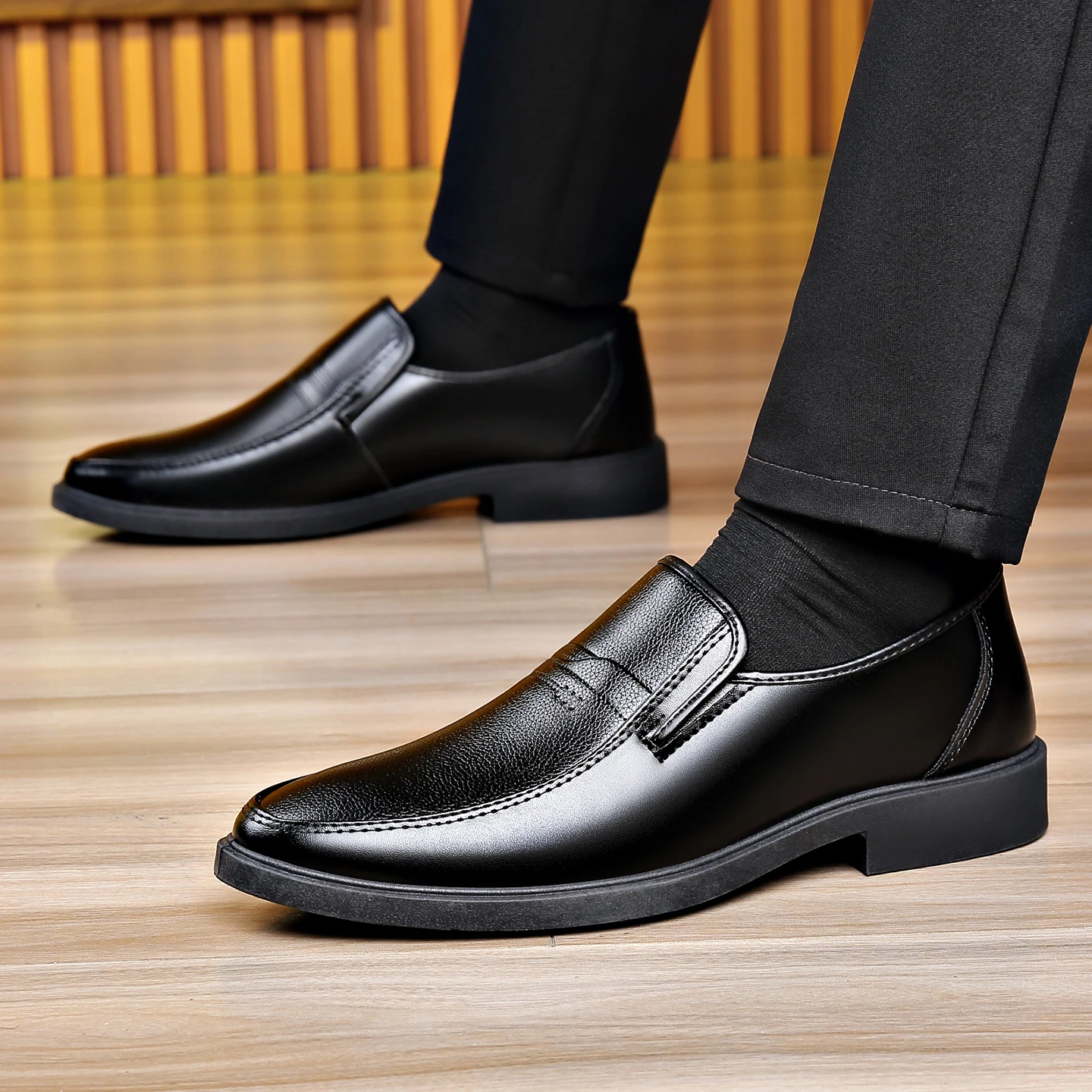 Men's Slip‑on Business Leather - Men'S Formal Office Wear Shoes review and price