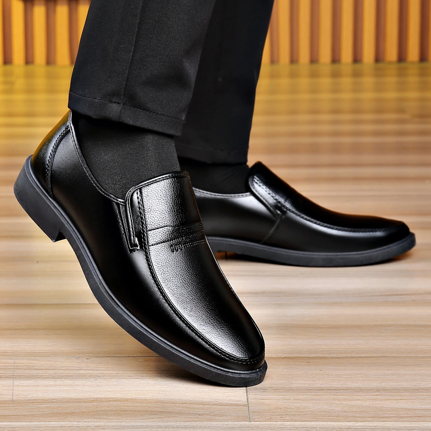 Men's Slip‑on Business Leather - Men'S Formal Office Wear Shoes review and price