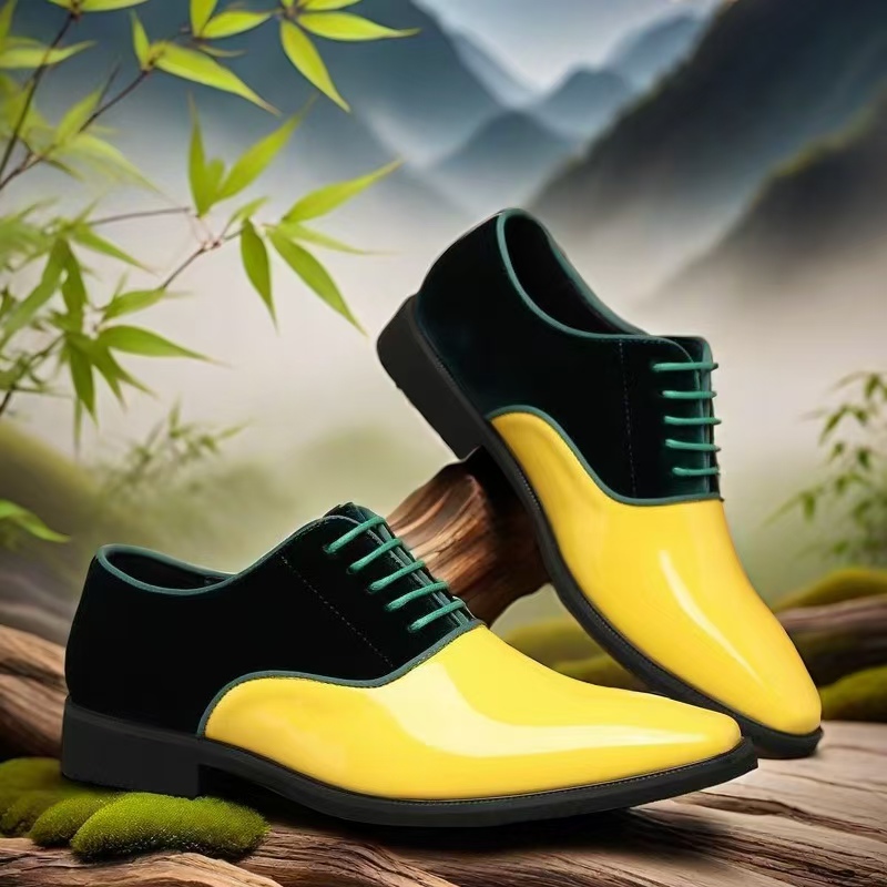 Men Color‑block Oxford Dress S - Men'S Formal Party Wear Shoes review and price