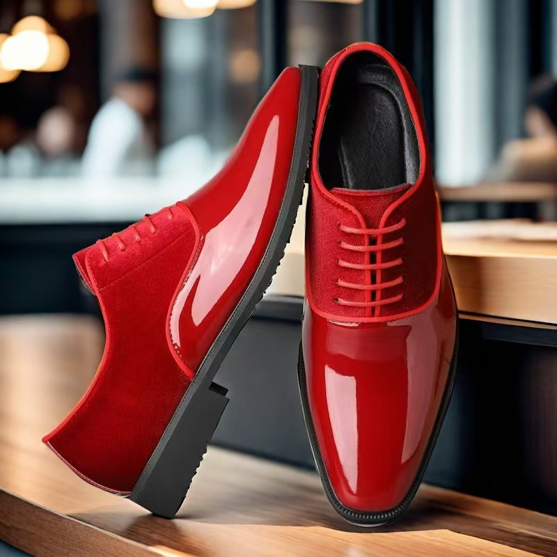 Men Color‑block Oxford Dress S - Men'S Formal Party Wear Shoes review and price