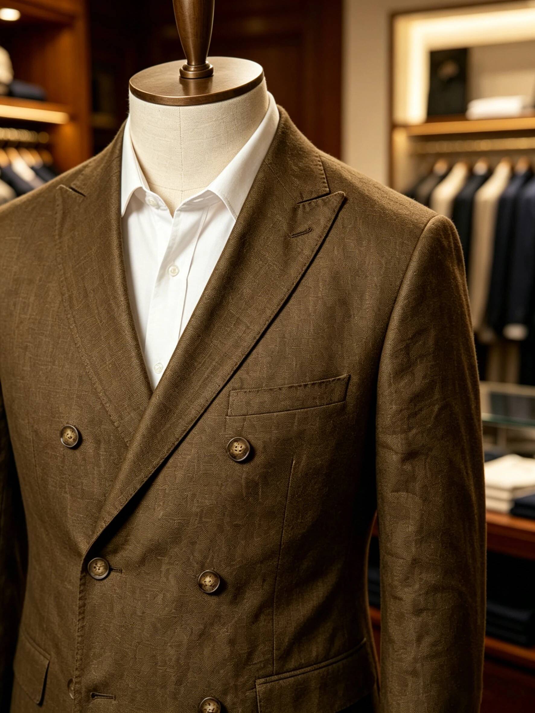 Men's Sport Coat Summer Double - Men Formal Wear Brown review and price