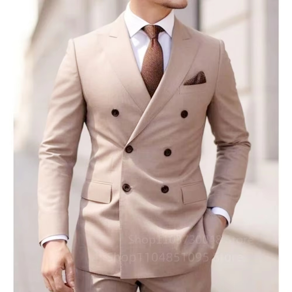 Two-Piece Brown Smoking for Da - Men Formal Wear Brown review and price