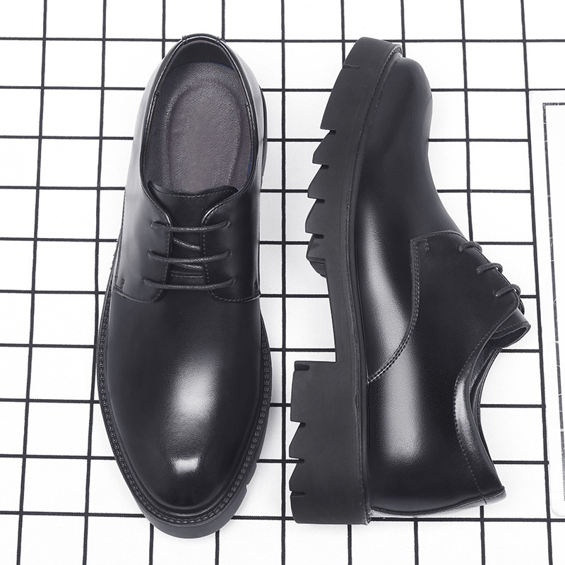 Mens Black Leather Lace Up Dre - Men'S Formal Office Wear Shoes review and price