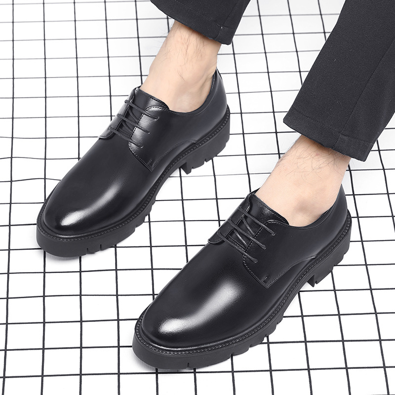 Mens Black Leather Lace Up Dre - Men'S Formal Office Wear Shoes review and price