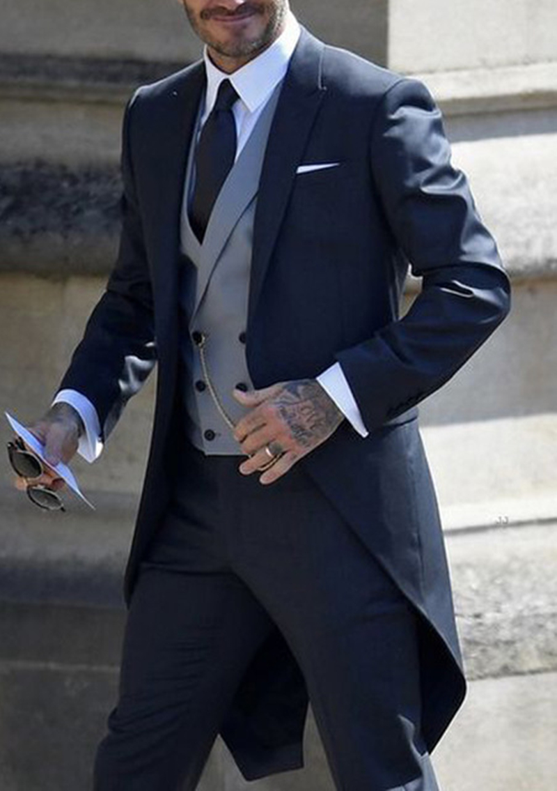 Navy Men Tuxedos Tailcoat Form - Men'S Formal Wear Rental review and price