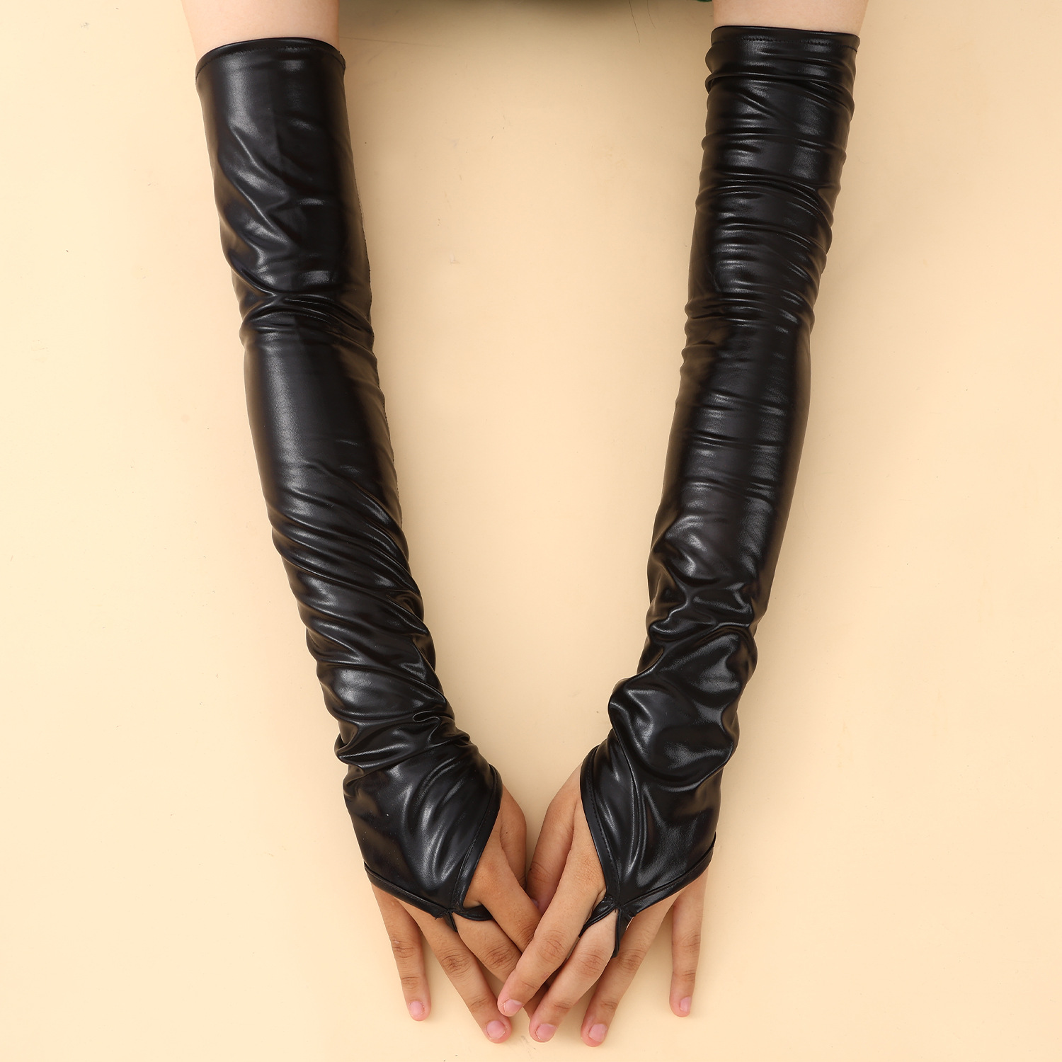 Gloves Patent Leather Fingerle - Formal Glove Leather review and price